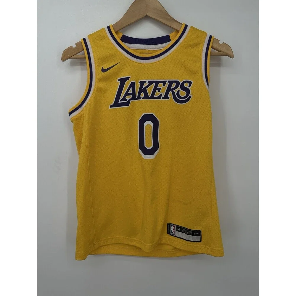 Nike Kyle Kuzma #0 Los Angeles Lakers Gold‎ Nike Lore Series NBA Jersey Youth M